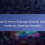 Lampe En Pierre: Éclairage artisanal, Designs modernes, Matériaux durables