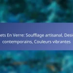 Objets En Verre: Soufflage artisanal, Designs contemporains, Couleurs vibrantes