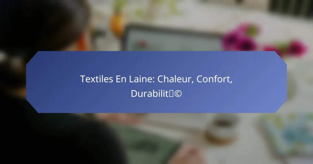 Textiles En Laine: Chaleur, Confort, Durabilité